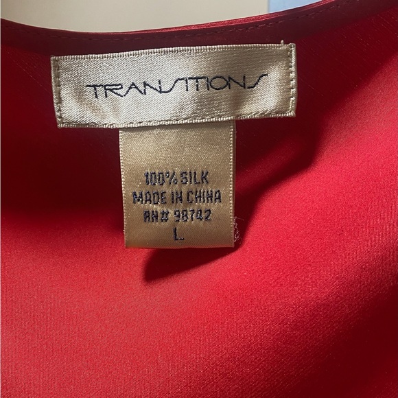 Transitions silk women’s tank size Large - Picture 2 of 2